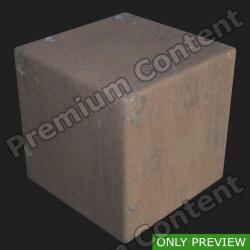 PBR Substance Material of Metal Floor Rusty #4